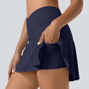 NEW Halara Everyday SoftlyZero Airy Crossover 2-in-1 Mini Tennis Skirt Medium